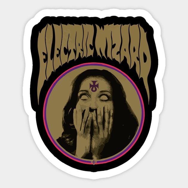 Electric Wizard Sticker by Beata Lazaro